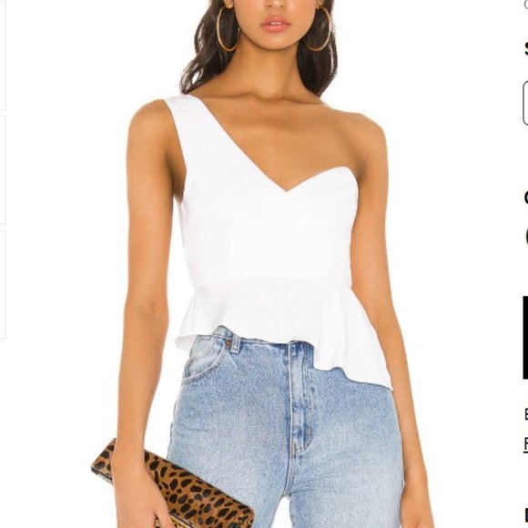 One Shoulder Top Revolve - Picture 1 of 5